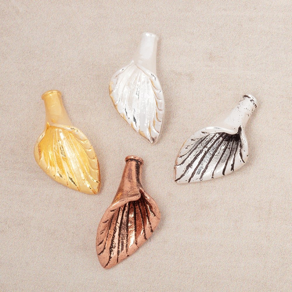 22x12mm Calla Lily Cone Charm Set of 2 pieces (ONLINE ORDER ONLY)