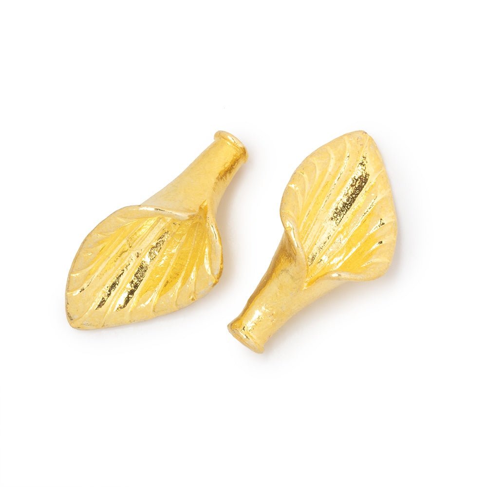 22x12mm Calla Lily Cone Charm Set of 2 pieces (ONLINE ORDER ONLY)