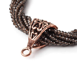 22x12mm Lotus Antiqued Copper Bail Finding Set of 2 (ONLINE ORDER ONLY)
