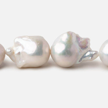 22x14.5-25x17mm Off White Ultra Baroque Freshwater Pearls 16 inch 17 pieces AAA (ONLINE ORDER ONLY)
