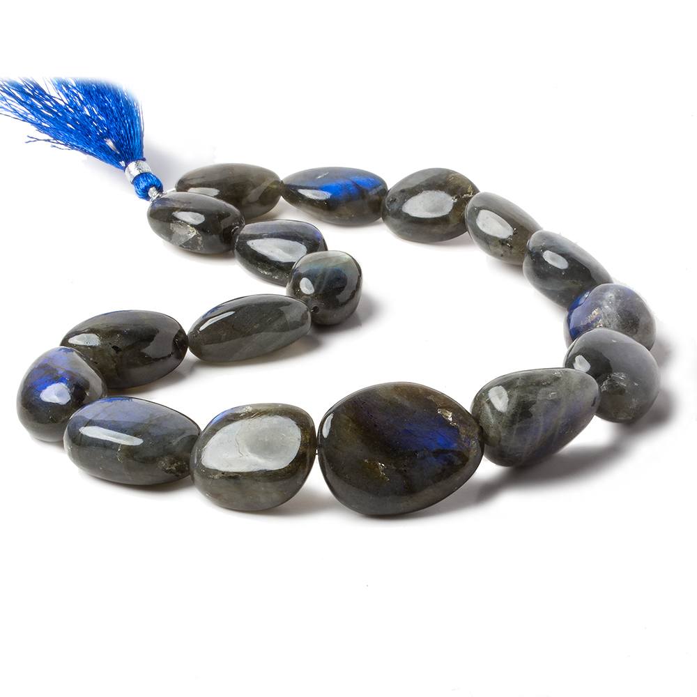 22x15-30x24mm Labradorite Plain Nugget beads 16 inch 17 pieces (ONLINE ORDER ONLY)