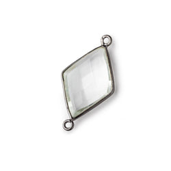 22x16mm Black Gold Crystal Quartz Faceted Kite Connector 1 piece (ONLINE ORDER ONLY)