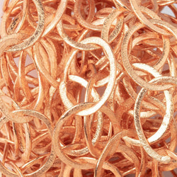22x17mm Copper Brushed Oval Link Chain (ONLINE ORDER ONLY)