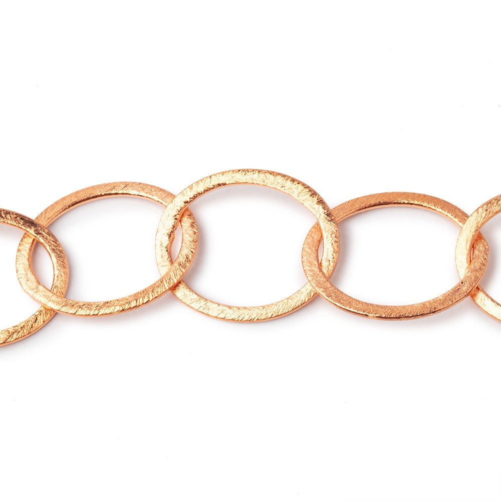 22x17mm Copper Brushed Oval Link Chain (ONLINE ORDER ONLY)