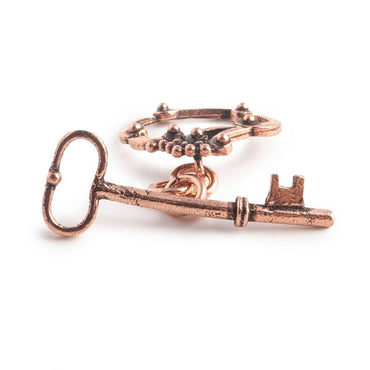 22x22mm Copper Victorian Design with Key Toggle (ONLINE ORDER ONLY)