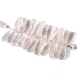 22x8-26x7mm Rose Quartz Tear Drop Beads 3 inch 30 pieces (ONLINE ORDER ONLY)