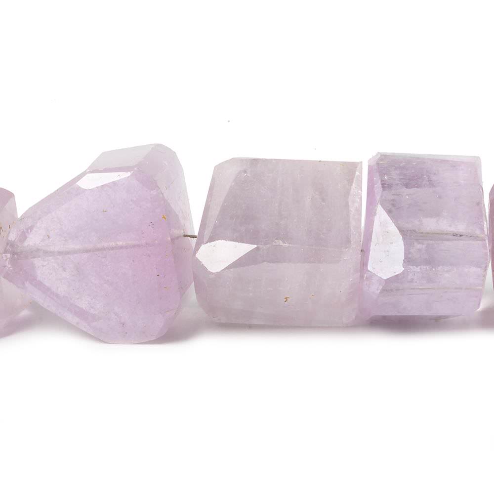23-24mm Kunzite Faceted Nugget Beads 8 inch 9 pieces AAA Grade (ONLINE ORDER ONLY)