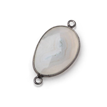 23-26mm Black Gold Bezel Solar Quartz Faceted Nugget Connector 1 piece (ONLINE ORDER ONLY)