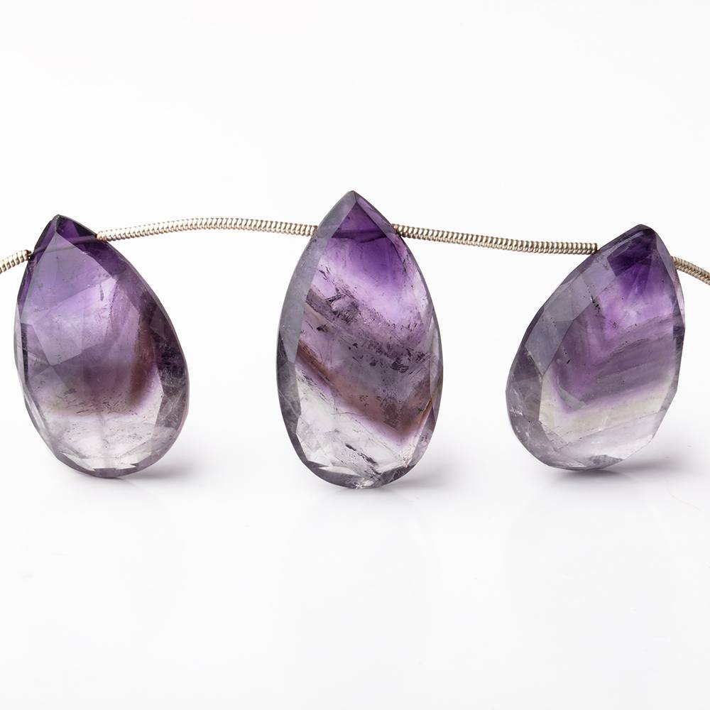 23-28mm Cape Amethyst Faceted Pear Beads 8 inch 9 pieces (ONLINE ORDER ONLY)