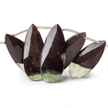 23-33mm Prehnite Beads Pear Briolette 8 inch 16 pieces (ONLINE ORDER ONLY)