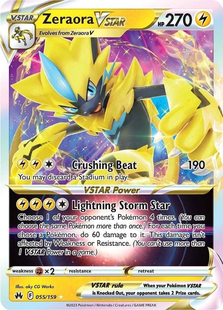 Zeraora VSTAR (055/159) [Sword & Shield: Crown Zenith] (Online Only)