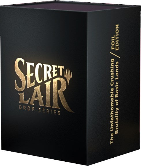 Secret Lair Drop: The Unfathomable Crushing Brutality of Basic Lands - Traditional Foil Edition [SLD] (ONLINE ORDER ONLY)