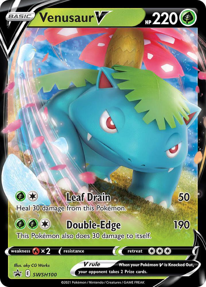 Venusaur V (SWSH100) [Sword & Shield: Black Star Promos] (Online Only)