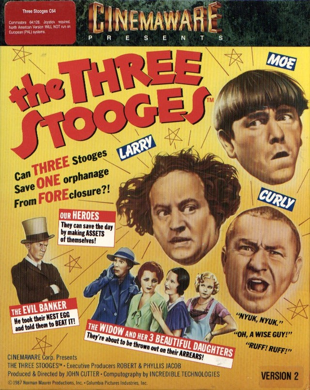 The Three Stooges (Commodore 64) (ONLINE ORDER ONLY)
