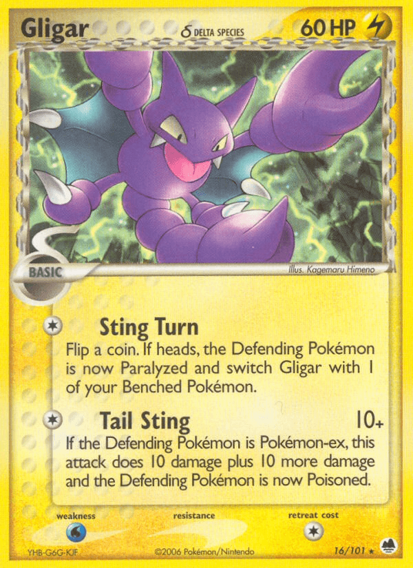 Gligar (16/101) (Delta Species) [EX: Dragon Frontiers] (Online Only)