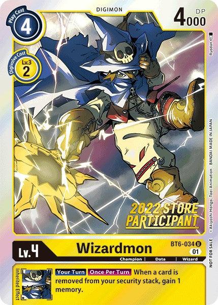 Wizardmon [BT6-034] (2022 Store Participant) [Double Diamond Promos] (ONLINE ORDER ONLY)