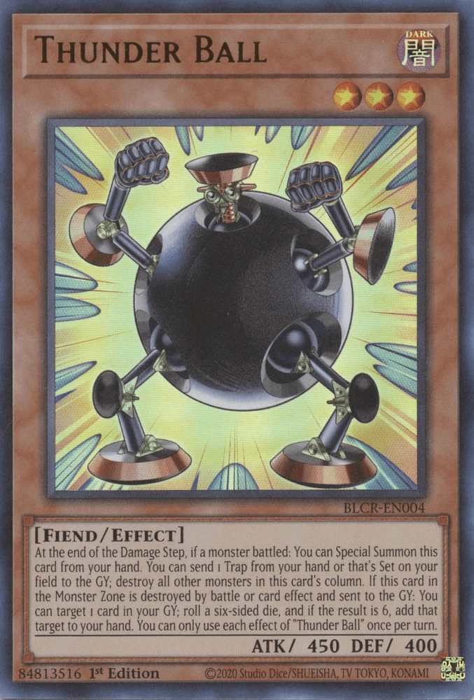 Thunder Ball [BLCR-EN004] Ultra Rare (ONLINE ORDER ONLY)