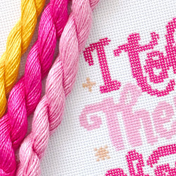 Cotswold Co Designs - Mental Health Needlepoint Canvas, Modern Cheeky Needlepoint Pillow Canvas, 13 Mesh, 9”x6” design, Snarky Needlepoint Canvas (ONLINE ORDER ONLY)