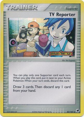 TV Reporter (82/101) (Stamped) [EX: Dragon Frontiers] (Online Only)
