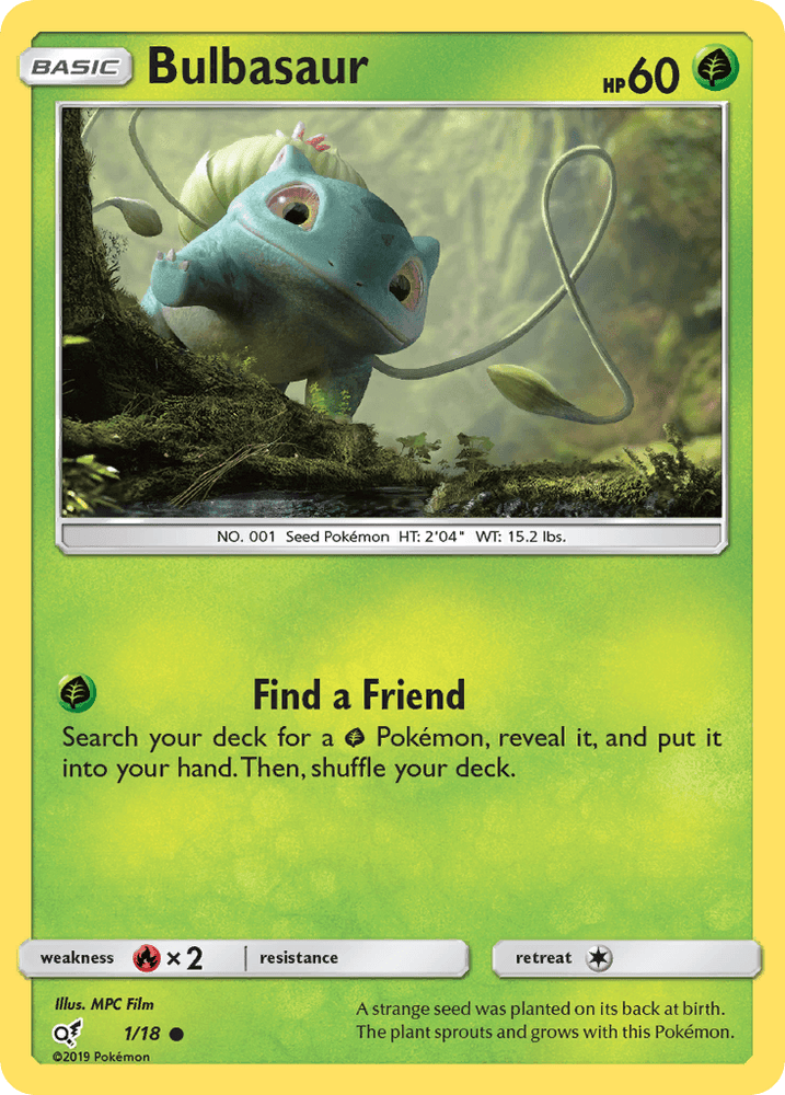 Bulbasaur (1/18) [Sun & Moon: Detective Pikachu] (Online Only)