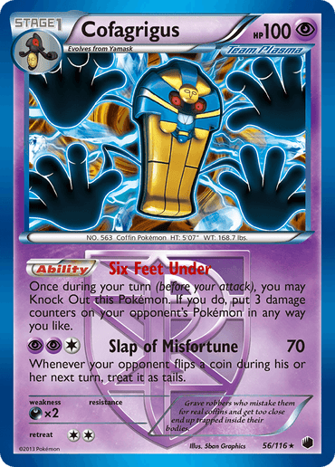 Cofagrigus (56/116) [Black & White: Plasma Freeze] (Online Only)