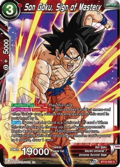 Son Goku, Sign of Mastery (BT16-006) [Realm of the Gods] (ONLINE ORDER ONLY)