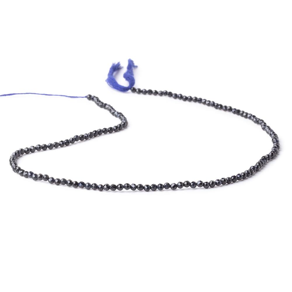 2.3mm Blue Sapphire Micro Faceted Round Beads 12.5 inch 140 pieces (ONLINE ORDER ONLY)