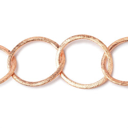 23mm Copper Brushed Round Link Chain (ONLINE ORDER ONLY)