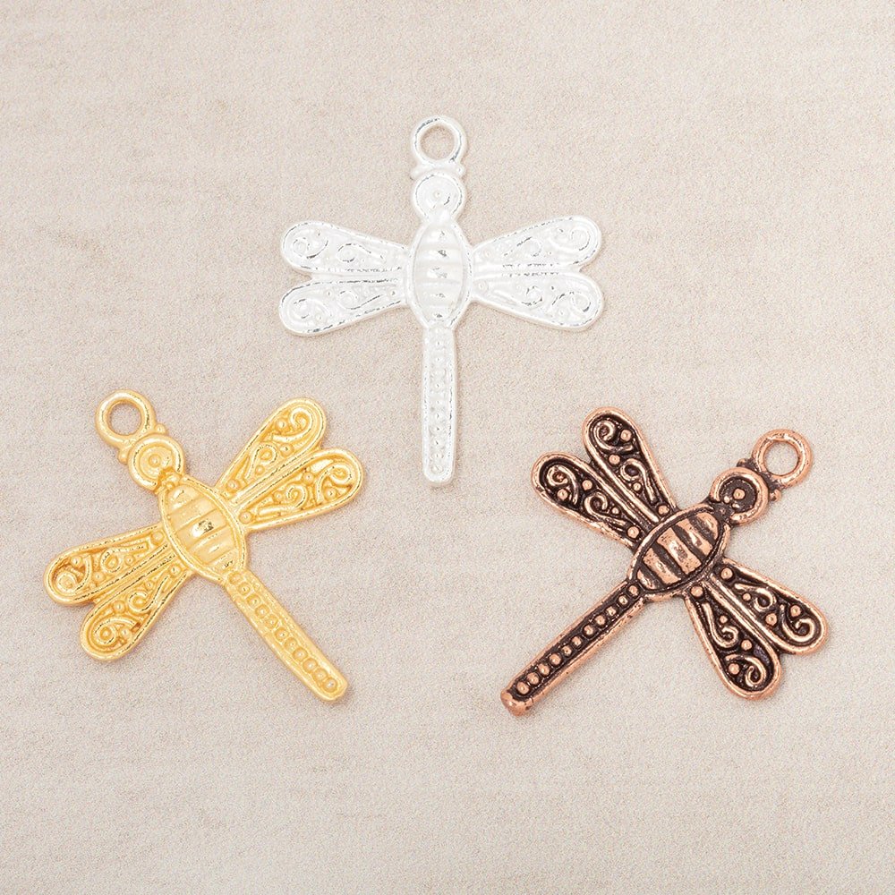 23mm Dragonfly Pendant Charm Set of 2 pieces (ONLINE ORDER ONLY)