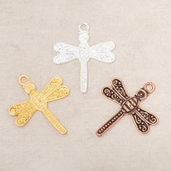 23mm Dragonfly Pendant Charm Set of 2 pieces (ONLINE ORDER ONLY)