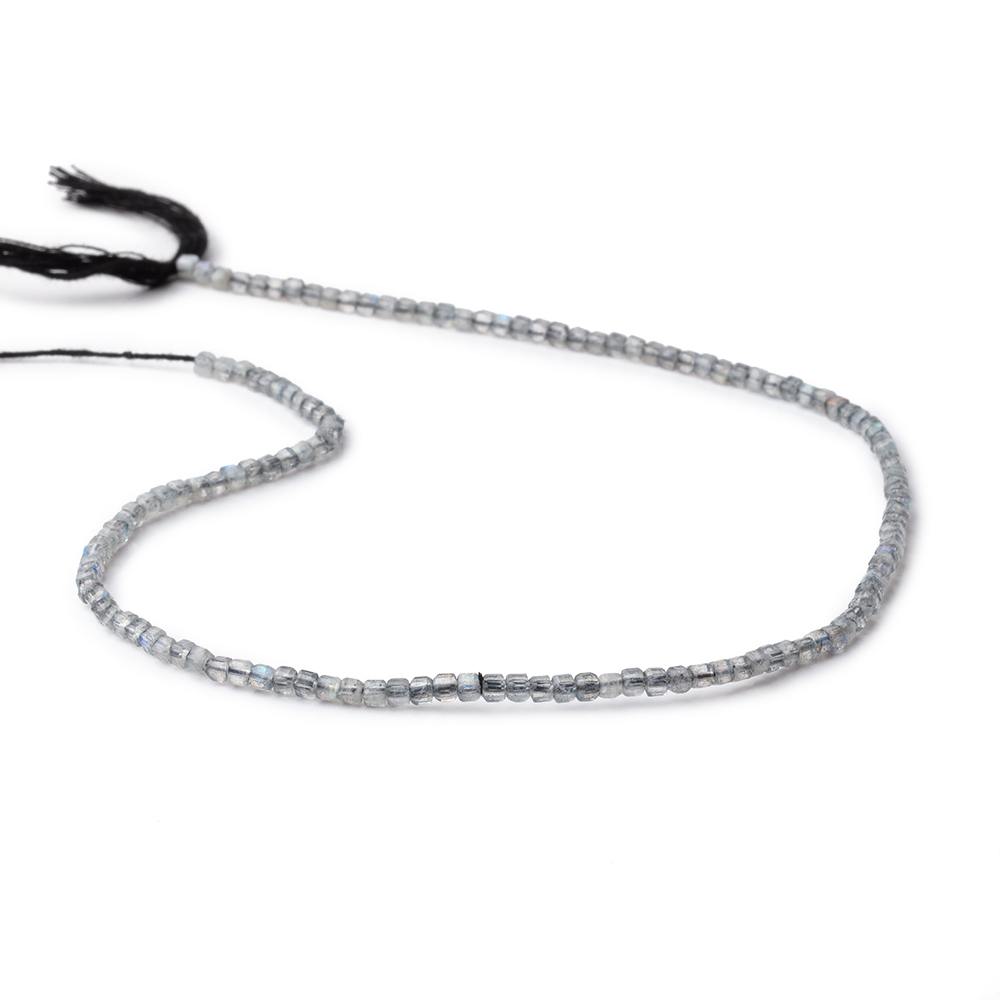 2.3mm Labradorite Micro Faceted Cube Beads 12.5 inch 139 pieces (ONLINE ORDER ONLY)