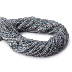 2.3mm Labradorite Micro Faceted Cube Beads 12.5 inch 139 pieces (ONLINE ORDER ONLY)