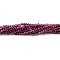 2.3mm Rhodolite Garnet Plain Round Beads 12 inch 159 pieces (ONLINE ORDER ONLY)