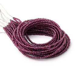 2.3mm Rhodolite Garnet Plain Round Beads 12 inch 159 pieces (ONLINE ORDER ONLY)