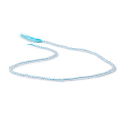 2.3mm Sky Blue Topaz Micro Faceted Round Beads 12.5 inch 144 pieces (ONLINE ORDER ONLY)