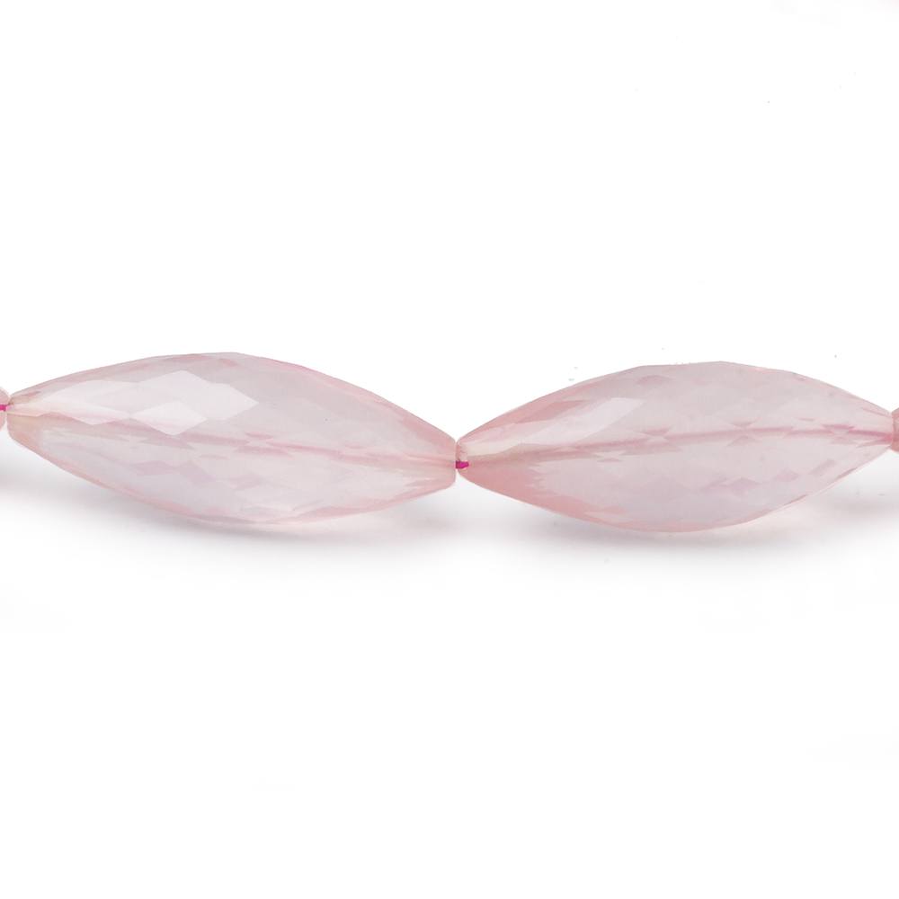 23x10 - 28x10mm Rose Quartz Faceted Bicone 16 inch 16 Beads AA (ONLINE ORDER ONLY)