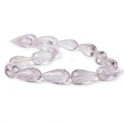 23x11-25x13mm Pink Amethyst Straight Drilled Tear Drops 14 inch 15 Beads (ONLINE ORDER ONLY)