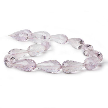 23x11-25x13mm Pink Amethyst Straight Drilled Tear Drops 14 inch 15 Beads (ONLINE ORDER ONLY)