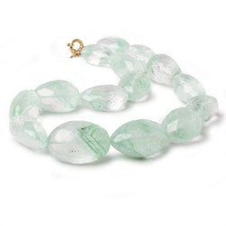 23x16-33x23mm Rare Phantom Quartz faceted nuggets and 14kt Gold Clasp AA (ONLINE ORDER ONLY)