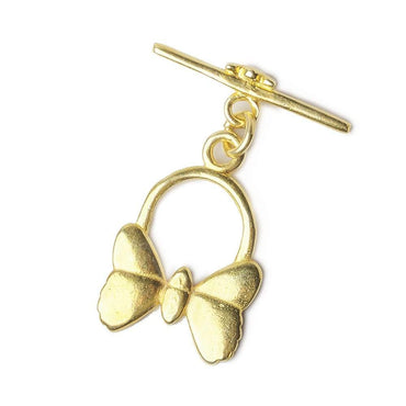 23x16mm Vermeil Butterfly Toggle 1 piece (ONLINE ORDER ONLY)