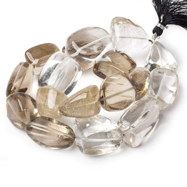 23x21-30x18mm Rutilated Quartz plain nugget beads 14 inch 20 pieces AA (ONLINE ORDER ONLY)