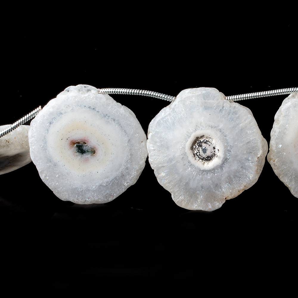 23x24-26x20mm Solar Quartz top drilled Natural Slice Beads 8 inch 8 pieces (ONLINE ORDER ONLY)