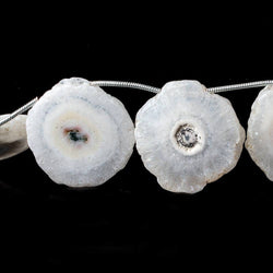 23x24-26x20mm Solar Quartz top drilled Natural Slice Beads 8 inch 8 pieces (ONLINE ORDER ONLY)