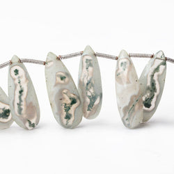 23x8-25x10mm Peacock Solar Quartz Faceted Pear Beads 8 inch 19 pieces (ONLINE ORDER ONLY)