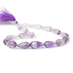 23x9-25x13mm Amethyst Faceted Tear Drops 17 inch 17 Beads AA (ONLINE ORDER ONLY)