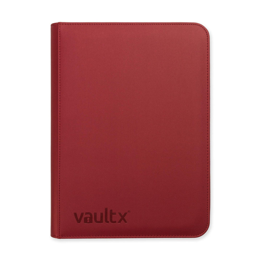 9 Pocket Exo-Tec Zip Binder : Metallic Red