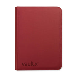 9 Pocket Exo-Tec Zip Binder : Metallic Red