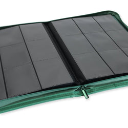 9 Pocket Exo-Tec Zip Binder : Metallic Green
