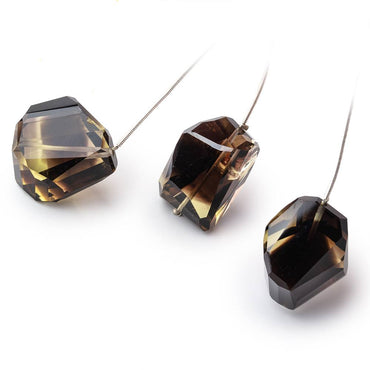 24-26mm Bi-Color Quartz Faceted Nugget 1 Focal Bead (ONLINE ORDER ONLY)