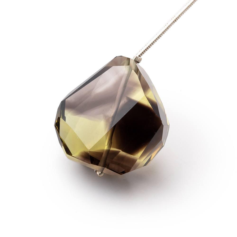 24-26mm Bi-Color Quartz Faceted Nugget 1 Focal Bead (ONLINE ORDER ONLY)